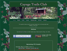 Tablet Screenshot of cayugatrailsclub.org